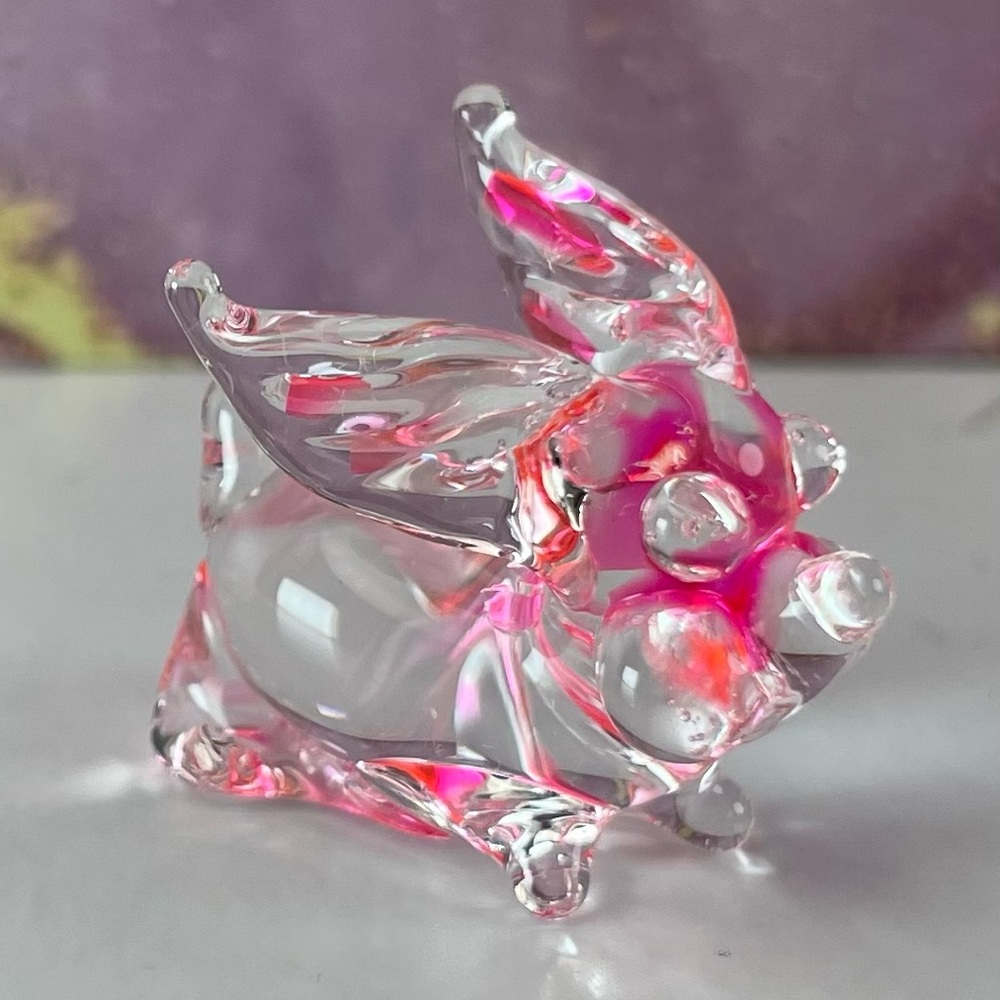 Miniature Glass Rabbit - Picture 3 of 11